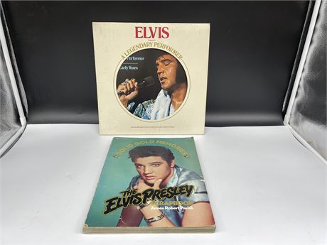 ELVIS RECORDS / BOOK (SLIGHTLY SCRATCHED)