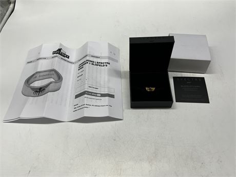 LIMITED EDITION 007 SPECTRE BLOFIELD’S RING REPLICA - STERLING W/18KT PLATING