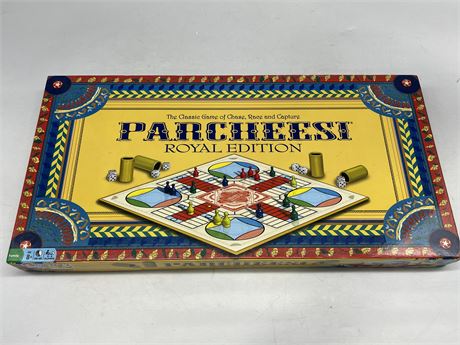 PARCHEESI ROYAL EDITION BOARD GAME - COMPLETE