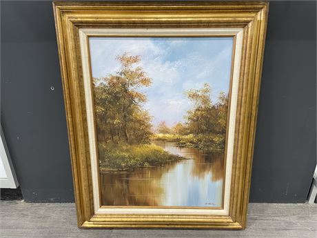 FRED BUCHWITZ ORIGINAL OIL ON CANVAS SIGNED 26”x32”