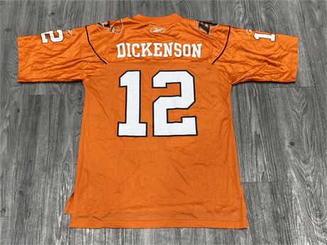 DAVE DICKENSON B.C LIONS JERSEY - SIZE M
