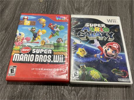 2 NINTENDO WII GAMES COMPLETE W/MANUAL