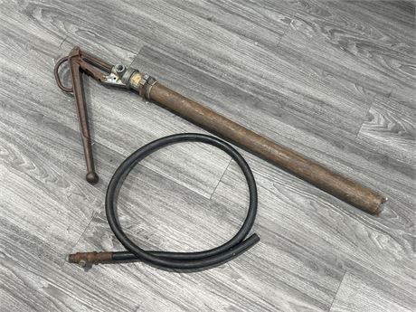EARLY CAST IRON OIL PUMP - 41” LONG