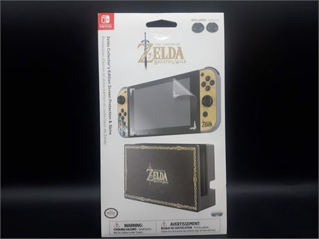SEALED - ZELDA BREATH OF THE WILD SCREEN PROTECTOR / SKINS - SWITCH