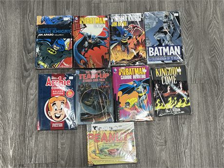 9 HARDCOVER GRAPHIC NOVELS