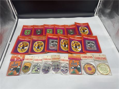 (21) 1970’s SEALED PATCHES