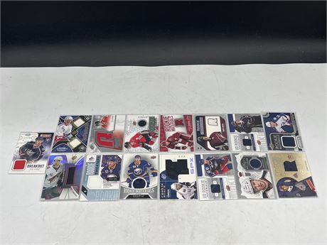 15 ROOKIE PATCH CARDS - SOME NUMBERED