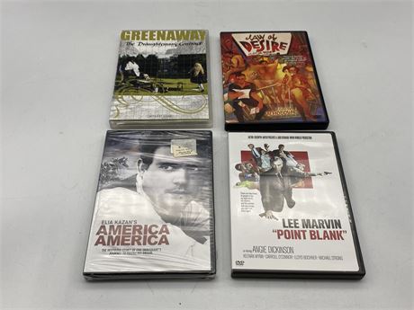 4 MISC OUT OF PRINT DVDS