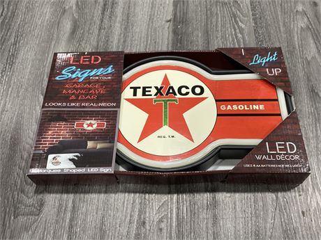 (NEW) TEXACO 17” LED SIGN