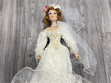 TREASURY COLLECTION PARADISE GALLERIES BRIDE DOLL (24” tall)