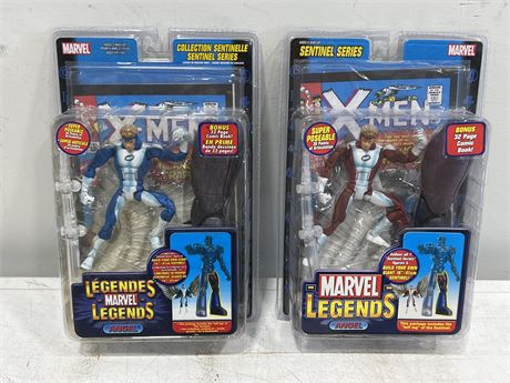 2 MARVEL LEGENDS ANGEL FIGURES IN PACKAGE (12” tall)