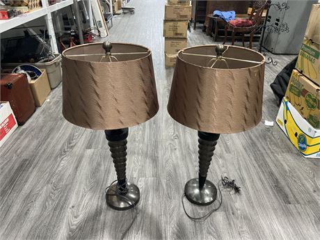 (2) 35” TALL LAMPS