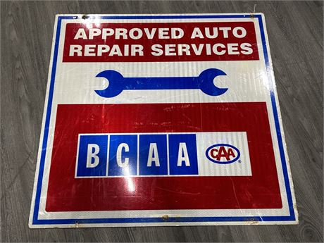 LARGE METAL BCAA SIGN - 3FT - DOUBLE SIDED
