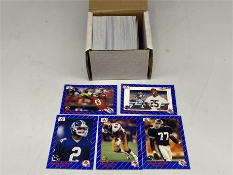 BOX OF 1991 CFL CARDS (Includes 12 rookies)