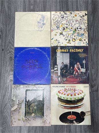 6 GOOD TITLE RECORDS (SCRATCHED)