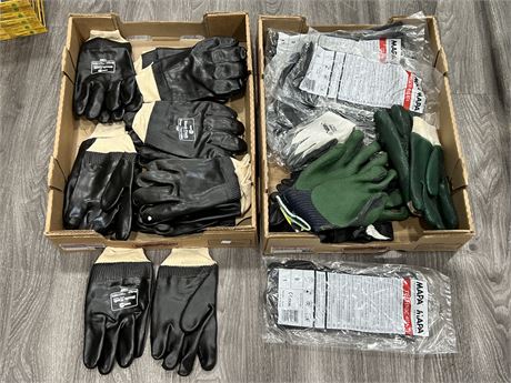 LOT OF NEW WORK GLOVES