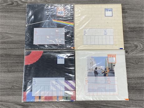 4 PINK FLOYD RECORDS - VG (slightly scratched)