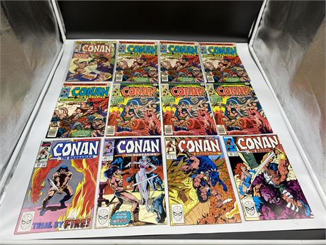 12 CONAN THE BARBARIAN COMICS