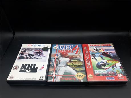 COLLECTION OF SPORTS GAMES - VERY GOOD CONDITION - SEGA GENESIS