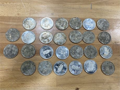 (26)1970s BRITISH COLUMBIA COMMEMORATIVE MING DYNASTY COINS