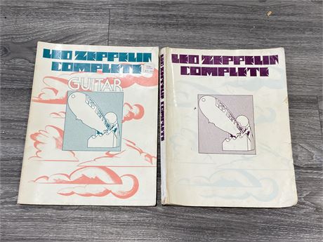 2 LED ZEPPELIN COMPLETE MUSIC BOOKS / 1973 & 1975