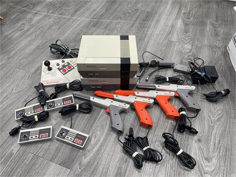 2 COMPLETE NES CONSOLES W/ CONTROLLERS & CORDS (UNTESTED)