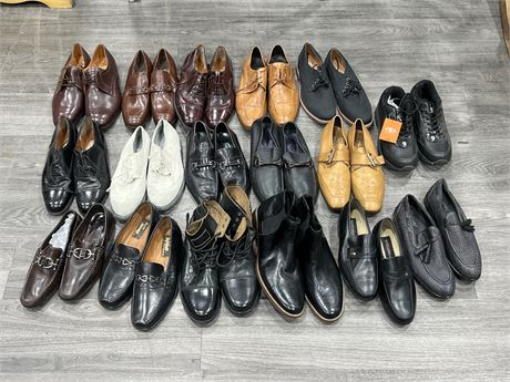 17 PAIRS OF MENS DRESS SHOES & OTHERS