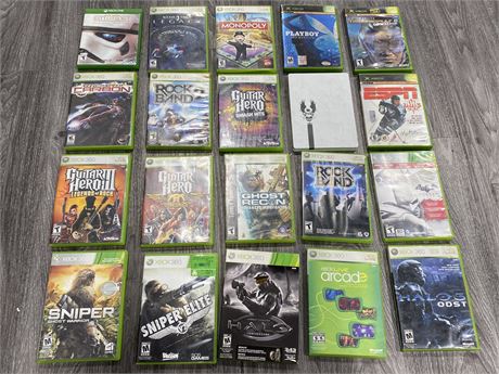 LOT OF MISC. XBOX GAMES