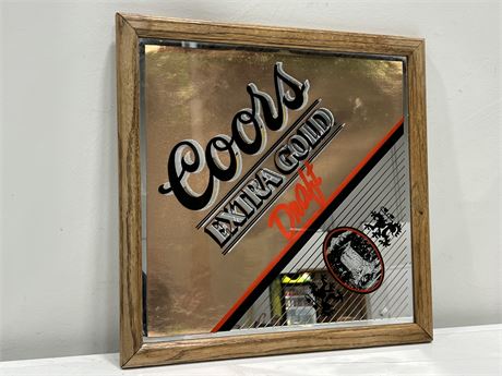 COORS DRAFT MIRRORED AD (17”x17”)