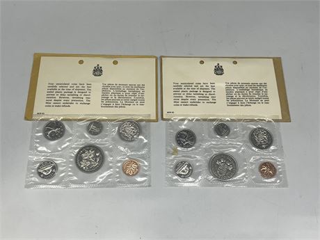 (2) ROYAL CANADIAN MINT 70’ 71’ UNCIRCULATED COIN SETS