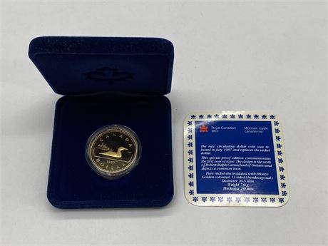 CANADA’S FIRST LOONIE - 1987