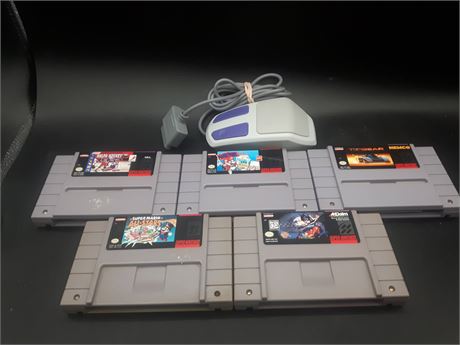 COLLECTION OF SUPER NINTENDO GAMES