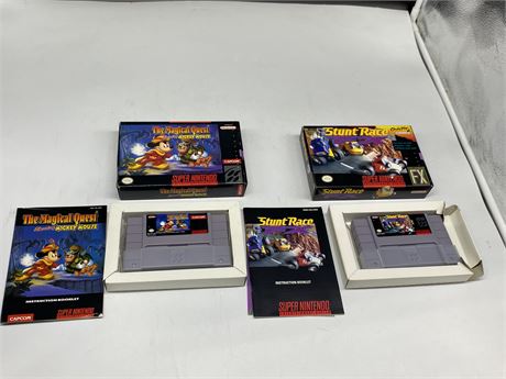 2 SUPER NES GAMES W/BOX & INSTRUCTIONS (Excellent condition)