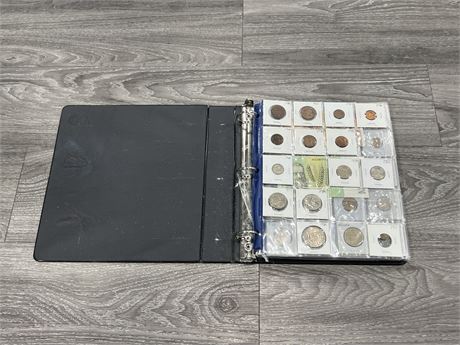 BINDER OF FOREIGN CURRENCY - COIN / PAPER