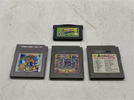 VARIOUS GAMEBOY COLOR GAMES X3 - SCOOBY CYBERCHASE ALL LOOSE GBA