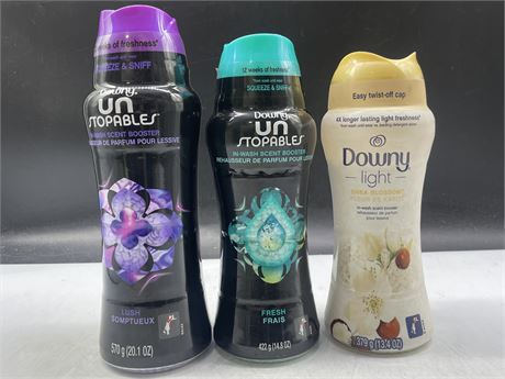 3 NEW DOWNY IN WASH SCENT BOOSTERS