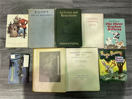 VINTAGE BOOKS (DISNEY/SOME FROM UNIVERSITIES)