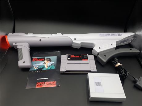 SUPER SCOPE WITH GAME (NO SCOPE)- VERY GOOD CONDITION - SUPER NINTENDO
