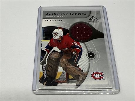 2005/06 PATRICK ROY SP GAME USED JERSEY CARD