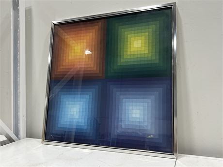 ABSTRACT PICTURE IN FRAME (29”x29”)