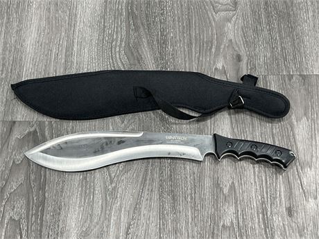 NEW WARTECH LARGE HUNTING KNIFE W/ SHEATH 12” BLADE