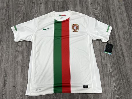 PORTUGAL SOCCER JERSEY NEW W/ TAGS - SIZE LARGE