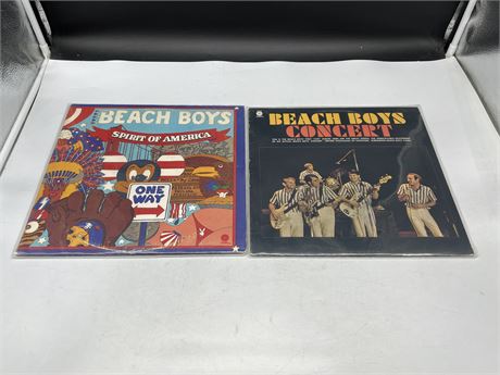 2 BEACH BOYS RECORDS - EXCELLENT (E)