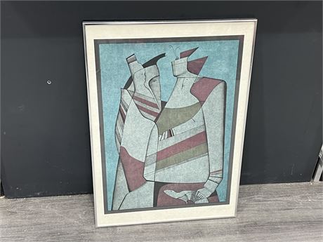 HIGH END “LES DEUX COUPLES” NUMBERED LITHOGRAPH BY MIHAIL CHEMIAKIN (20.5”x29”)