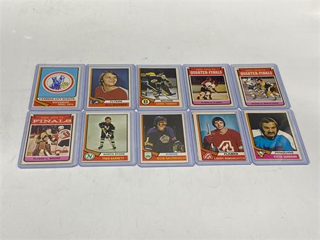 (10) 1970s NHL CARDS