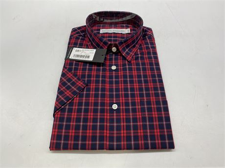 (NEW WITH TAGS) NATIONAL STANDARDS JAPANESE COLLEGIATE PLAID SHIRT SIZE S