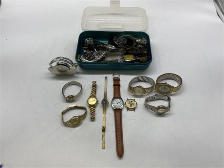 CONTAINER FULL OF WATCHES
