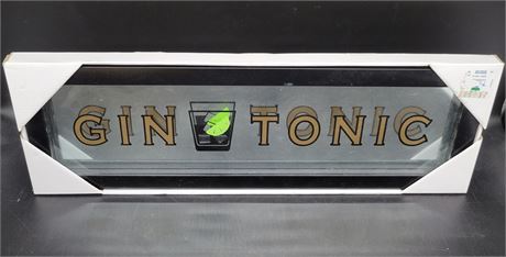 GIN TONIC BAR SIGN (23"x7.9")