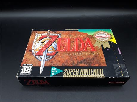LEGEND OF ZELDA LINK TO THE PAST - CIB - VERY GOOD CONDITION - SNES