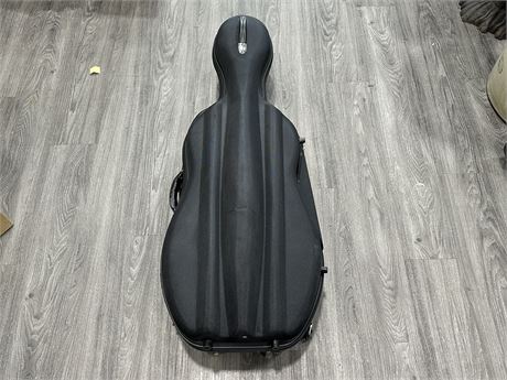3/4 SIZE HARD SHELL CELLO CASE W/BACK STRAPS FOR CARRYING